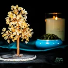Citrine Agate Base Healing Stone Gemstone Feng Shui Citrine Crystal Tree