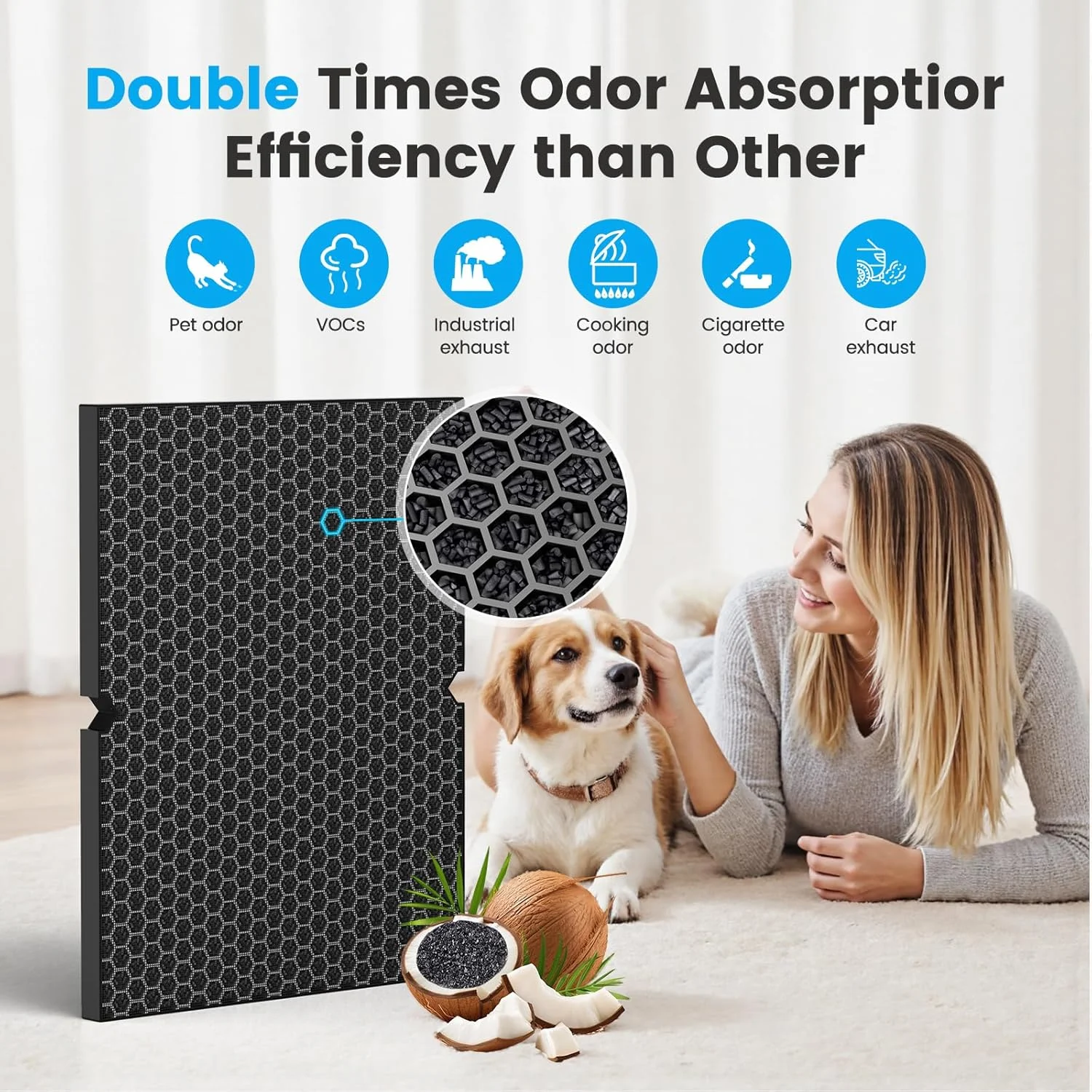 product walson oem odm household hepa 13 true hepa air cleaner filters activated carbon filter hepa air purifier filter for winix 5500 2-6