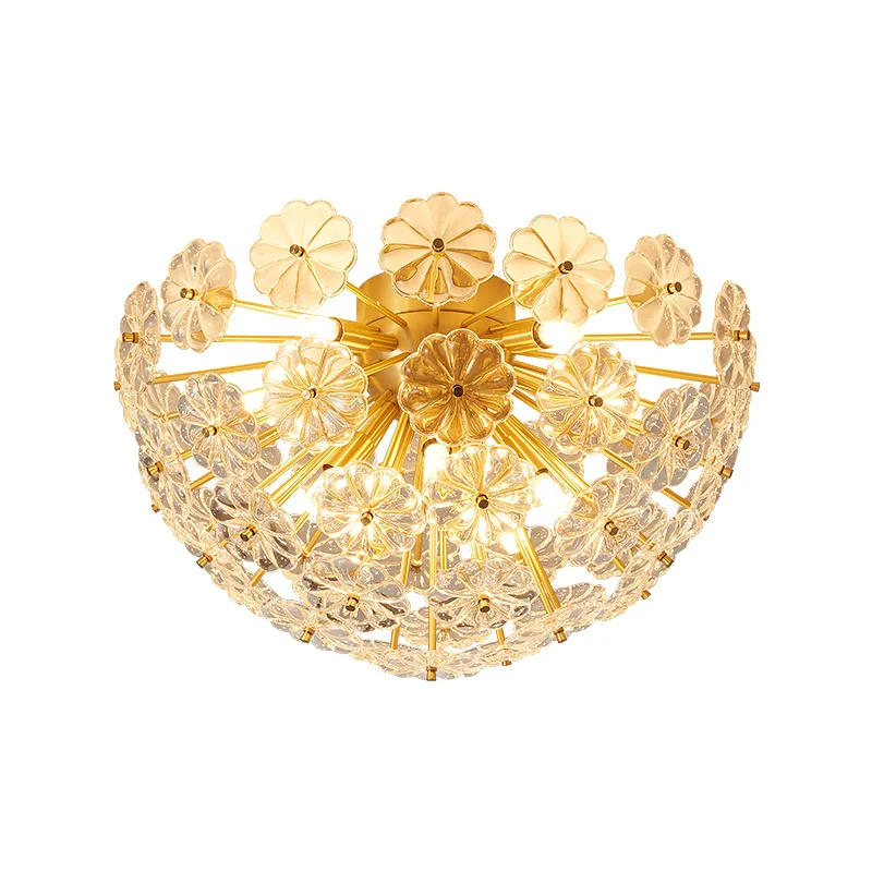 Seable Bedroom nordic led ceiling lamp pendant glass balls golden hanging pendant lamp