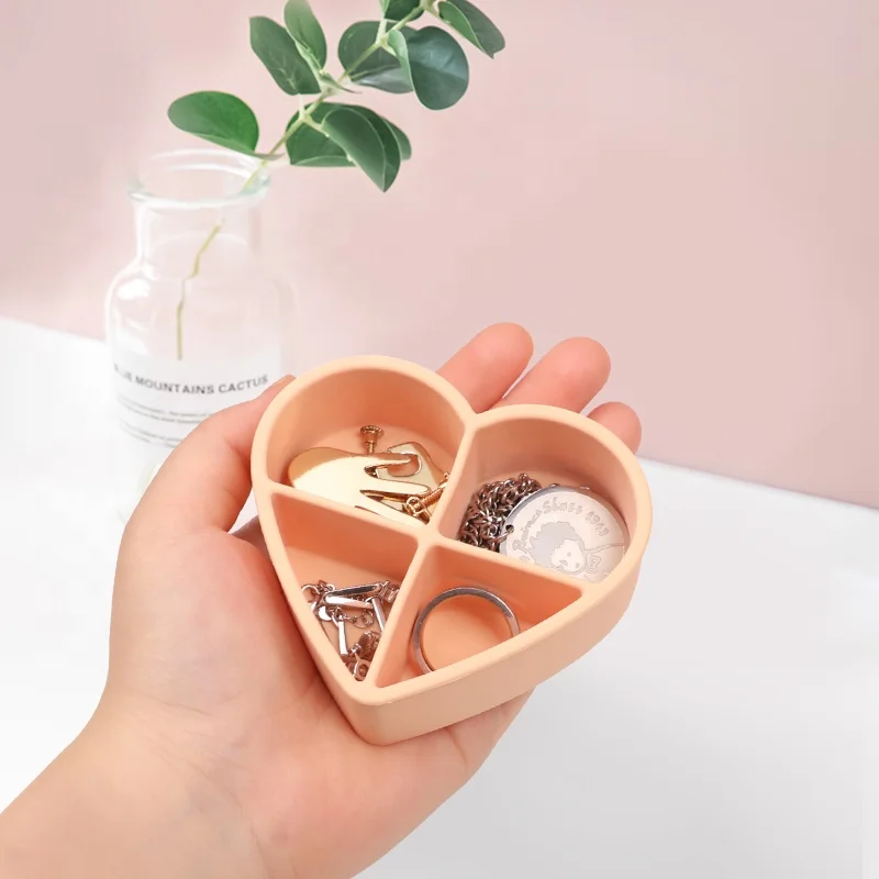 Outdoor Travel Portable Multifunction Silicone Jewelry Box Ring Earrings Small Jewelry Storage Case Box