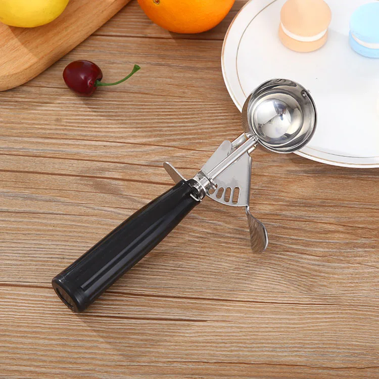 Full Sizes 304 Stainless Steel Ice Cream Trigger Scoop