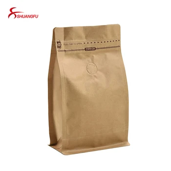 Cafe resealable packaging customized coffee bag with valve