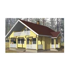 Wooden Modern Prefab Log Cabin Large-Heavy Prefab Wooden Villa Home House