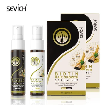 High Quality Herbal hair growth set mild hair loss serum for making hair thicker and fuller organic serum oil