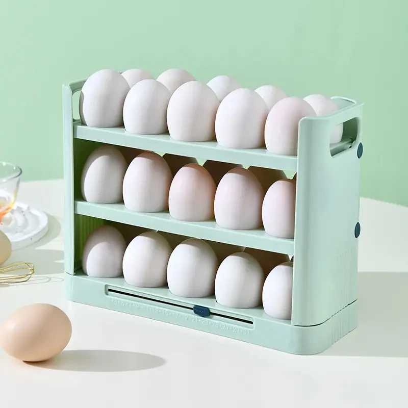 Hot Sales Kitchen Egg Storage Box Egg Tray for Refrigerator Side Door Refrigerator Egg Holder Rack