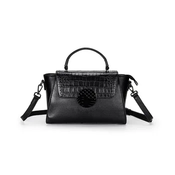 Custom Luxury Genuine Leather Bags Handbags For Women Crocodile Pattern Designer Lady Crossbody Shoulder Bags