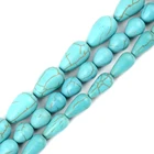 Beads Stone Fashion Loose Spacer Beads Diy/Handmade Bracelet Necklace Drop Shape Blue Natural Stone Beads