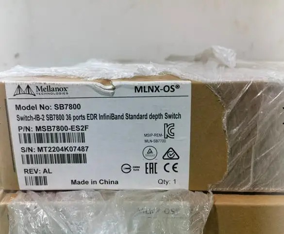 Mellanox MSB7800-ES2F 36 Port EDR InfiniBand Switches With 100 Gbps Slot Bandwidth
