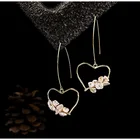 Pearl Earrings Heart Earrings Pearl Earrings 2021 Heart Pearl Big Hoop Earrings Wholesale For Women