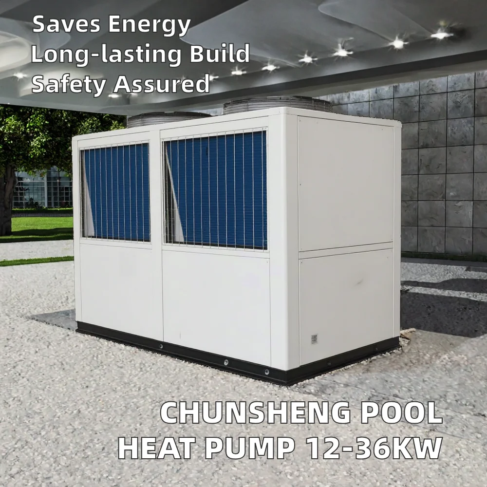 Chunsheng High Efficiency 12KW-36KW Electric Metal Housing Swimming Pool Heat Pump for Outdoor & Hotel Applications