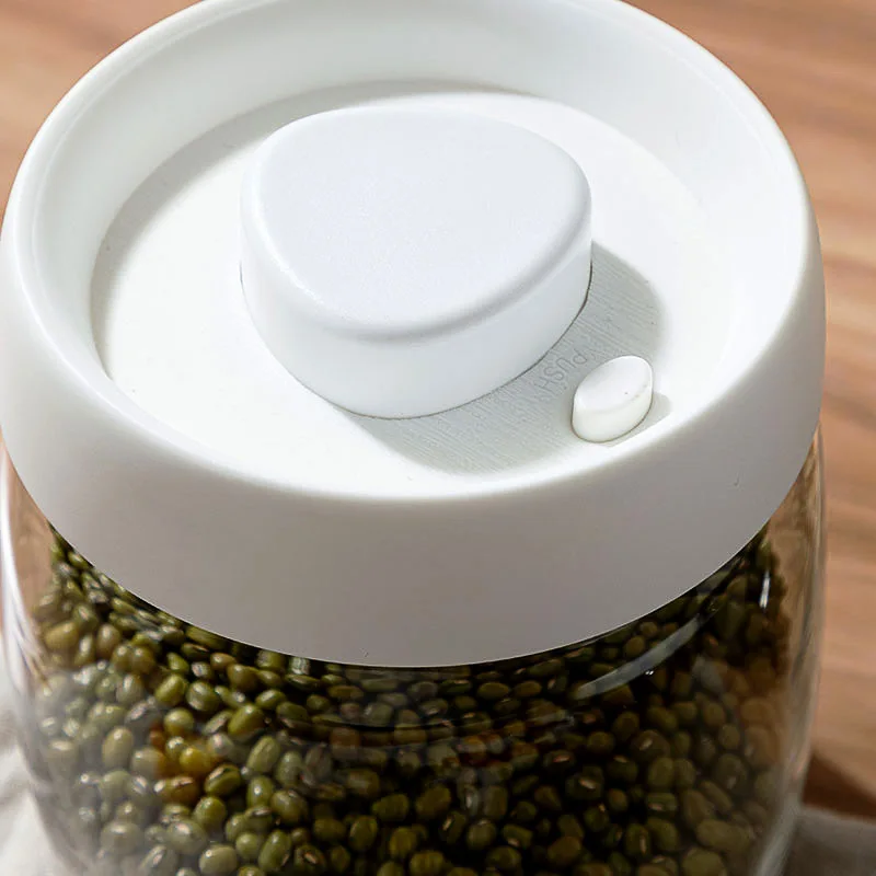 Vacuum sealed tank coffee bean storage tank Household multigrain food storage press-sealed jar wholesale