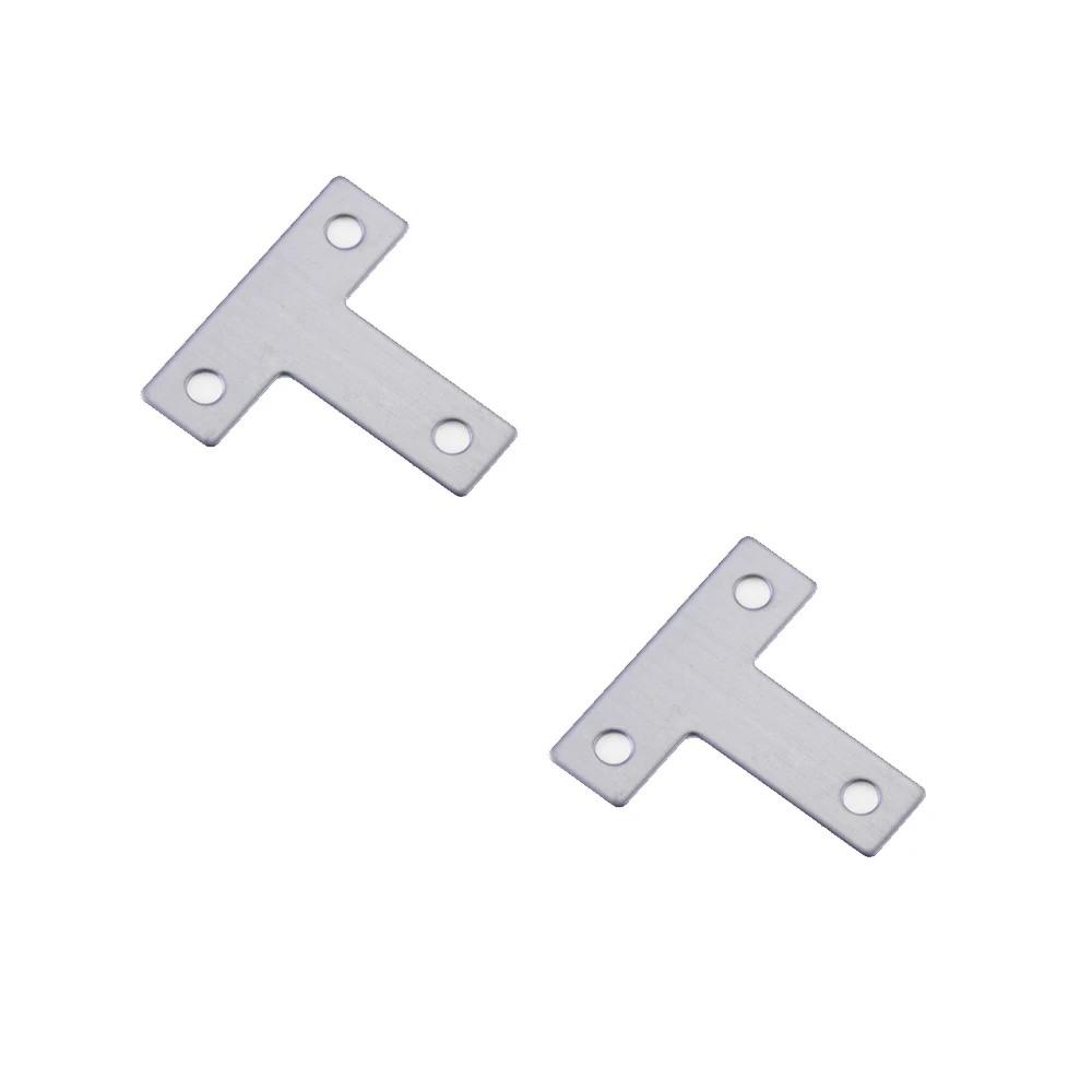 Customized Hardware parts OEM T shape and stainless steel furniture corner bracket for wood