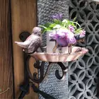 Wall Hook Hanger Decorative Antique Style Cast Iron Bird Shape Wall Mounted Courtyard Garden Hook Plant Hanger