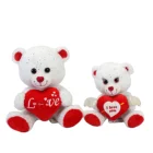 Bear Valentine's Day Plush Smile I Love You Teddy Bear With Heart For Lover's Gifts