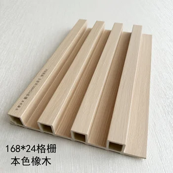High density decorative fluted boards wall cladding wpc indoor wall panel