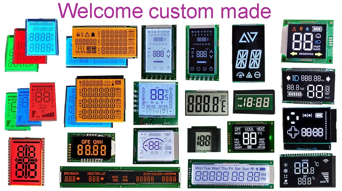 Htn 7 Seven Segment Display Custom Kwh Energy Meter Lcd