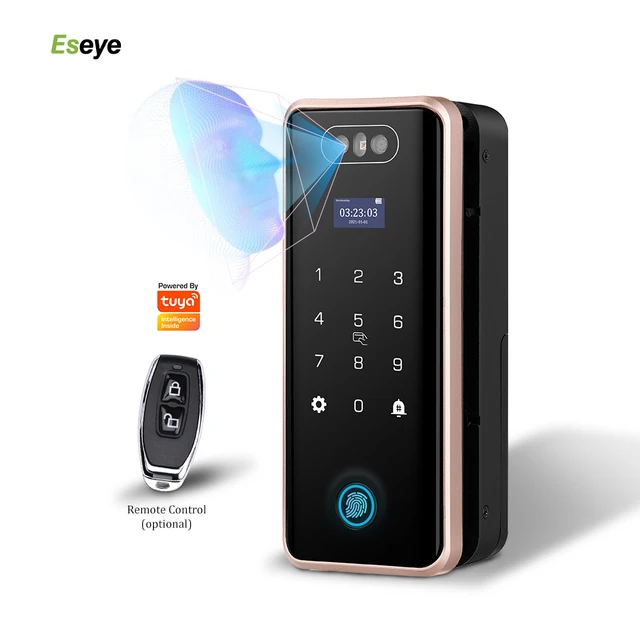 Innovative Electric Tuya App Smart Lock for Sliding Glass Door Aluminum Door Fingerprint Key Card Access WiFi Network-on Sale