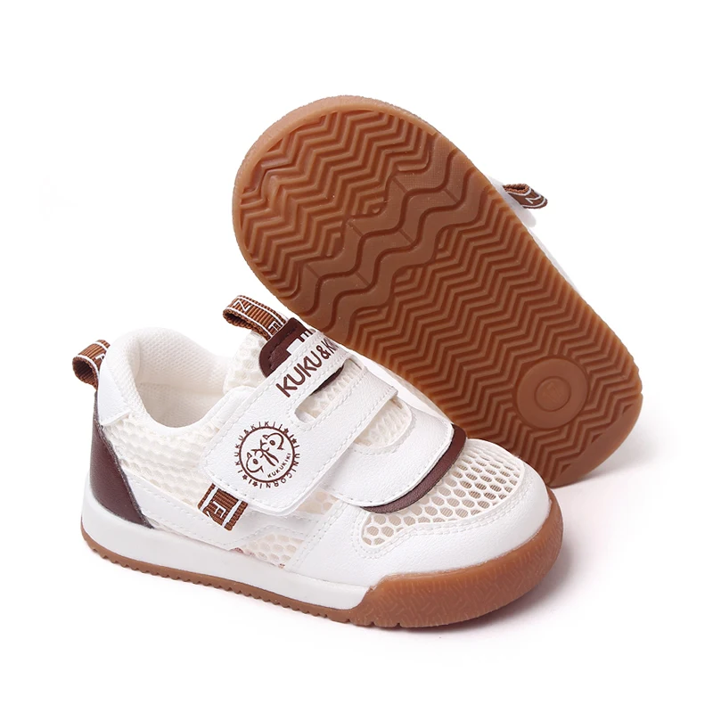 Spring and Summer Children's Sports Mesh Shoes Hollow Breathable Soft Sole Single Mesh Toddler Shoes manufacture