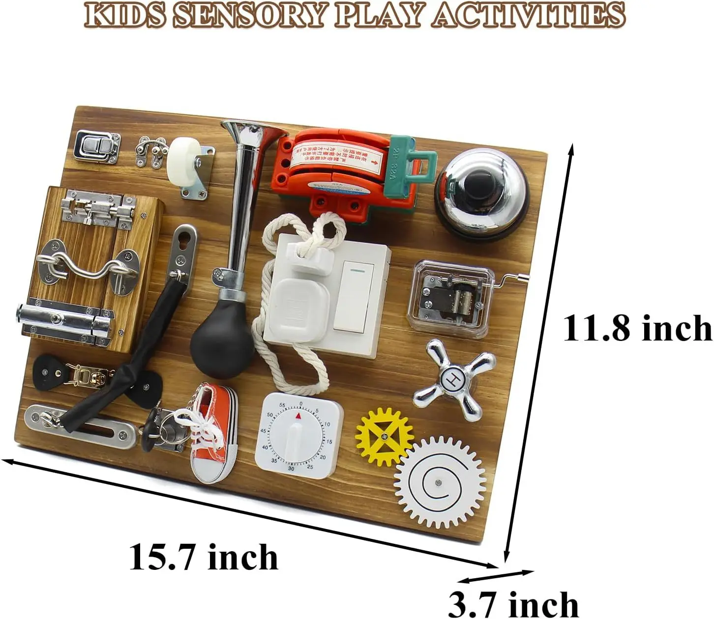 Planche occupée personnalisée pour tout-petit, jouet Montessori en bois naturel pour bébé, apprentissage de la motricité Fine, jouet éducatif, planche sensorielle d'activité, usine