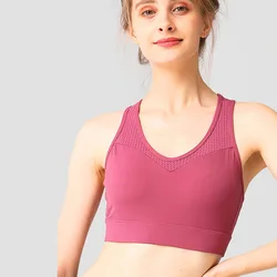 Factory Direct Leisure Shock-Proof Running Gathering Yoga Bra Oem Adjustable Ladies Sports Bras For Women Sexy