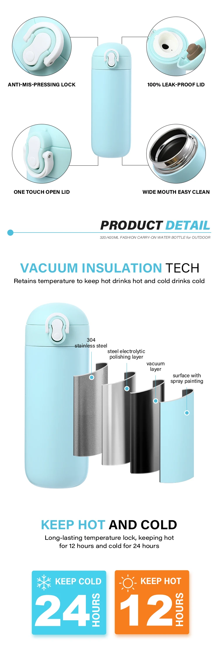 capsule everich odm design hot sale cold leak proo