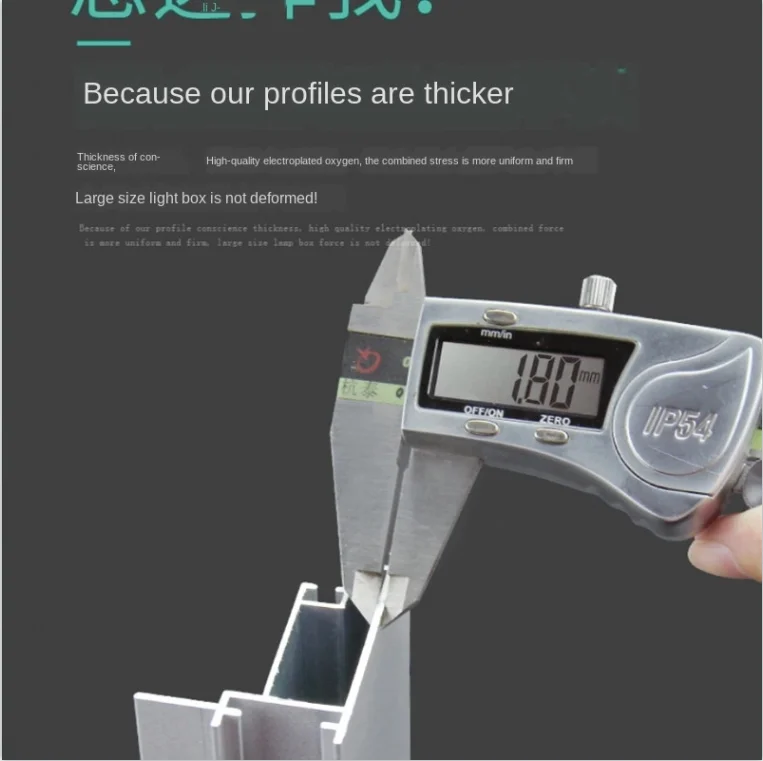 product custom non flectional snap frame advertising double sided led light box aluminum profile-8
