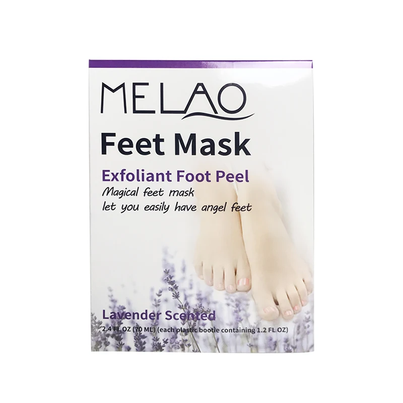 Private Label OEM/ODM Organic Pure Lavender Foot Mask Whitening and Moisturize  Skin Feet Mask For Foot Care