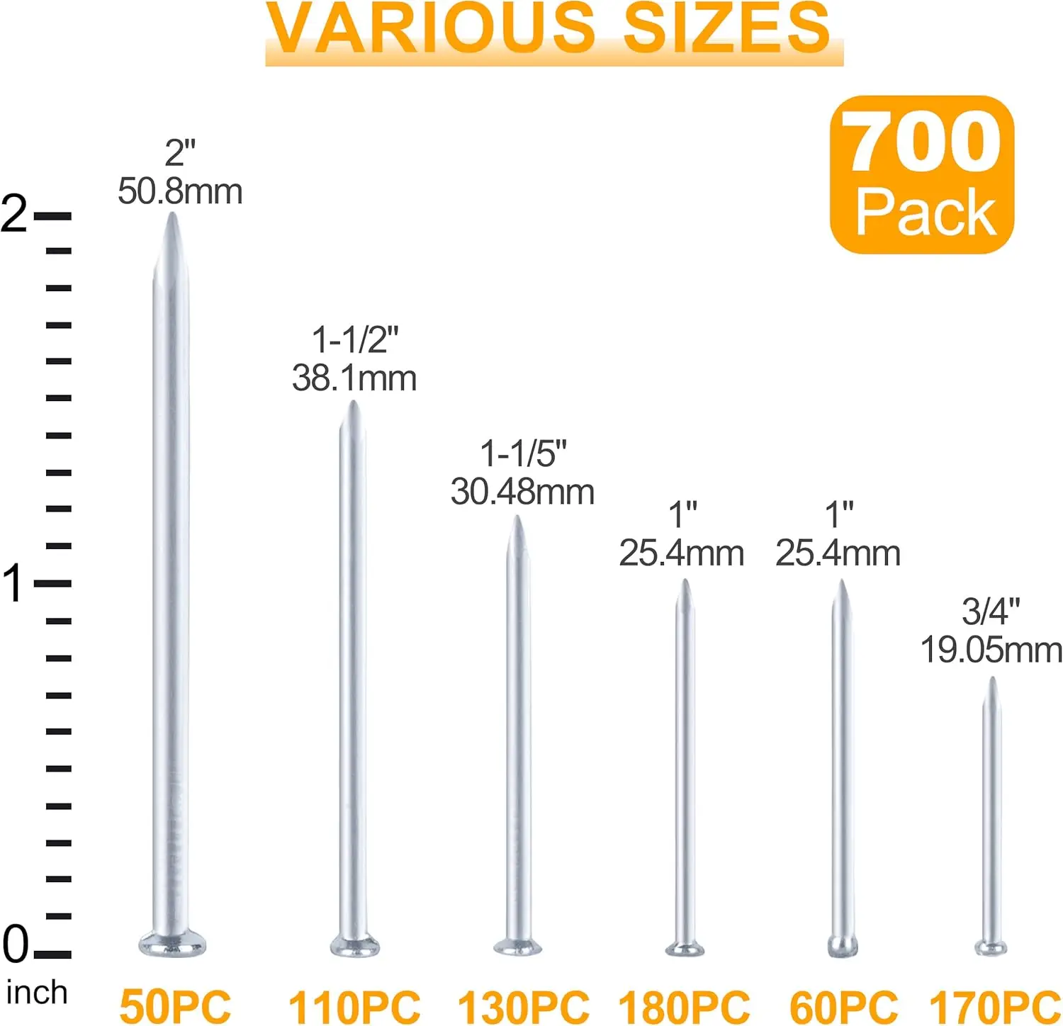 DIN Standard Common Wire Steel Cheap Zinc Plated Smooth Shank Concrete Iron Nail for Construction Material factory