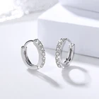 Earring 2021 Factory Whole Sale Earring Jewelry Fashion 925 Silver Zircon Hoop Huggie For Women E1274E