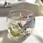 Candles Candle Scented Candle Wholesale Custom Dry Flower Luxury Soy Crystal Scented Gel Wax Candles