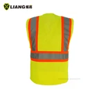 Vest Contrast Hi-vis Vest With Contrast Material Reflective Yellow/Orange Vest Cooling Mesh Back Design
