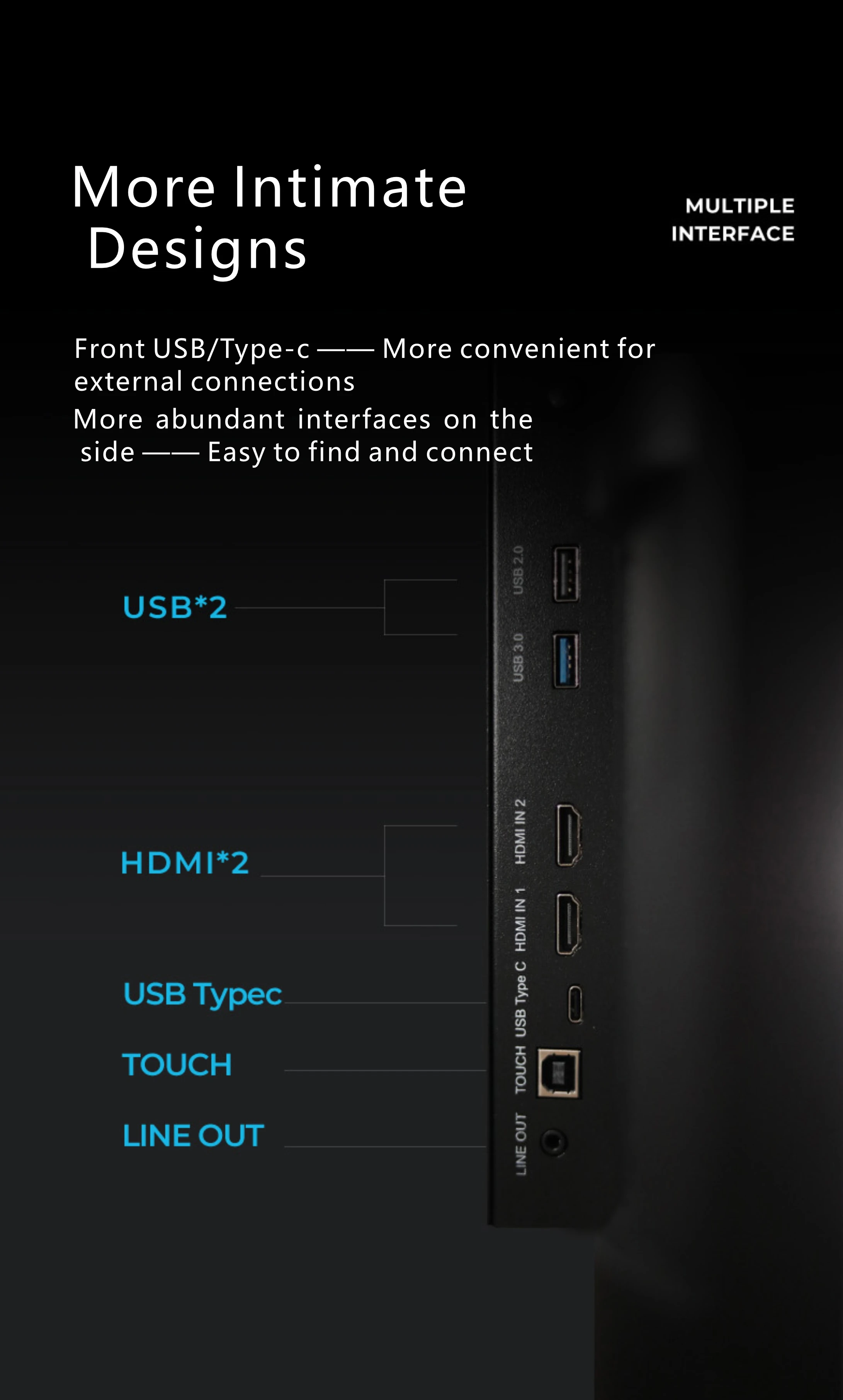 Conference All in One Touchscreen Interactive Blackboard 4K Multi Device Connectivity B Type
