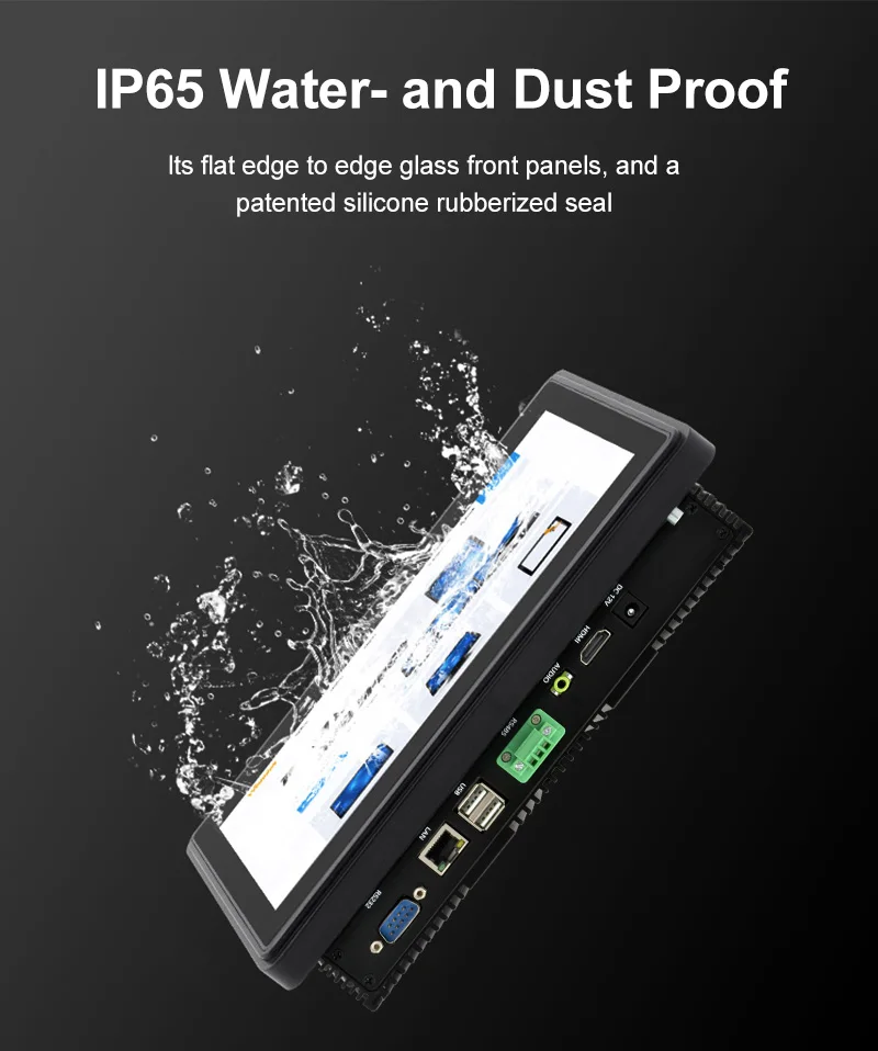 10.1 Inch Industrial Panel PC with 10-Point Capacitive Touch Waterproof and 24/7 Operation for Harsh Environments
