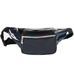 Holographic Fanny Pack for Women Summer Laser Waist Bag with Adjustable Belt for Rave Festival Travel Party