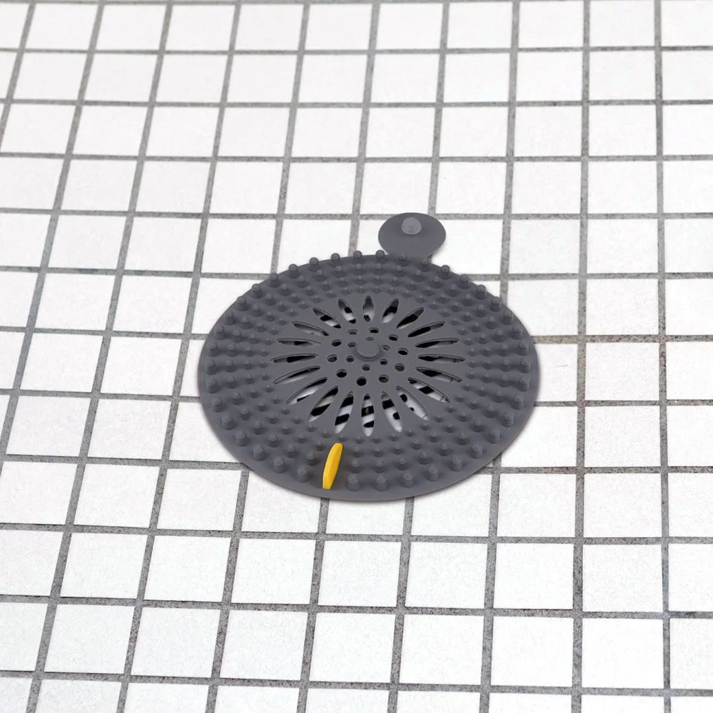 OEM & ODM Kitchen Bathroom Floor Drain Cover Silicone Wholesale Hair Catcher Shower Drain Durable Silicone Customized