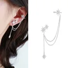 Bridal Earrings Earrings Personalized Luxury Cubic Zirconia Bridal Irregular Women Stars Chain Stud Earrings