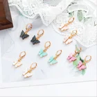 Dangle Wholesale Cheap Jewelry Earring Mixed Color Acetate Acrylic Pendant Dangle Earring