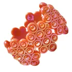 Bracelet Big Bracelet Acrylic New Men's And Women's Bracelet Resin Double Hole Beads Bracelet