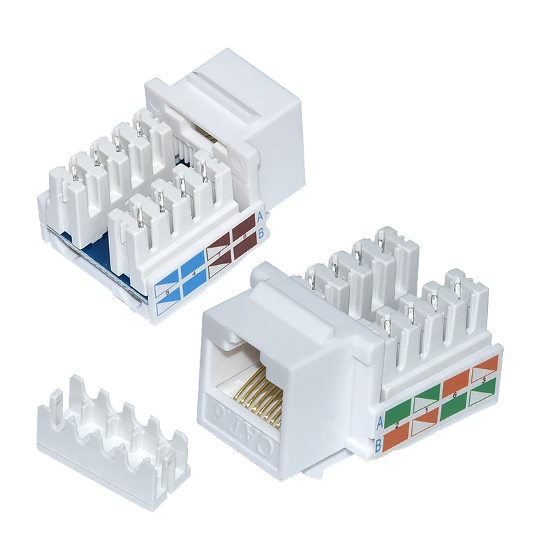 促销nepci Cat3非屏蔽网络母模块插孔连接器xjy ne 23 Cat5e Utp Cat6 Rj45梯形插孔模块 Buy