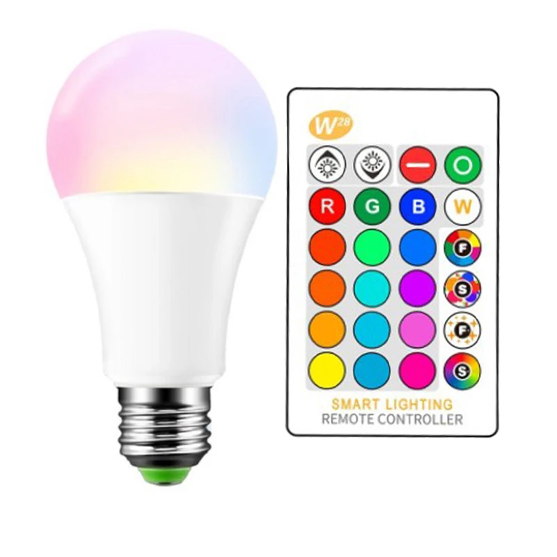 E27 3W 16 Color LED RGB Magic spot Light Bulb Lamp Wireless IR Remote Control 