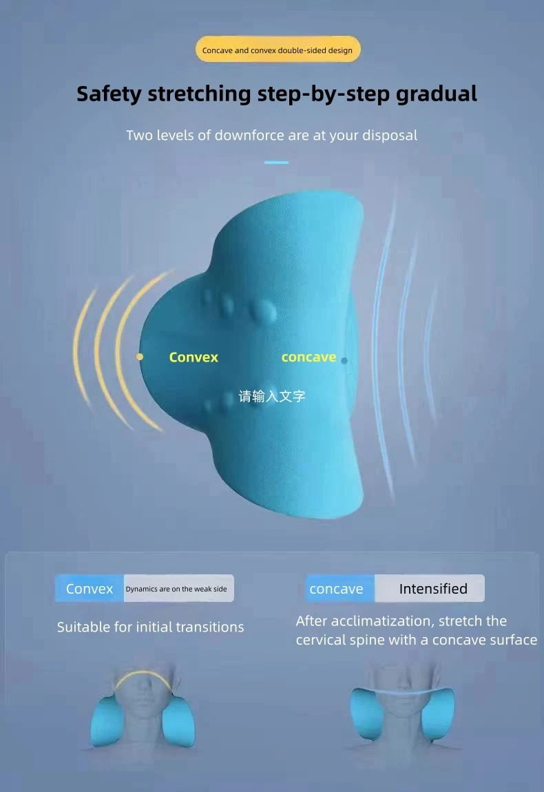 사용자 정의 가능한 척추 지압 베개 목 어깨 이완 TMJ 통증 완화 경추 척추 정렬 성형 경추 견인 제조