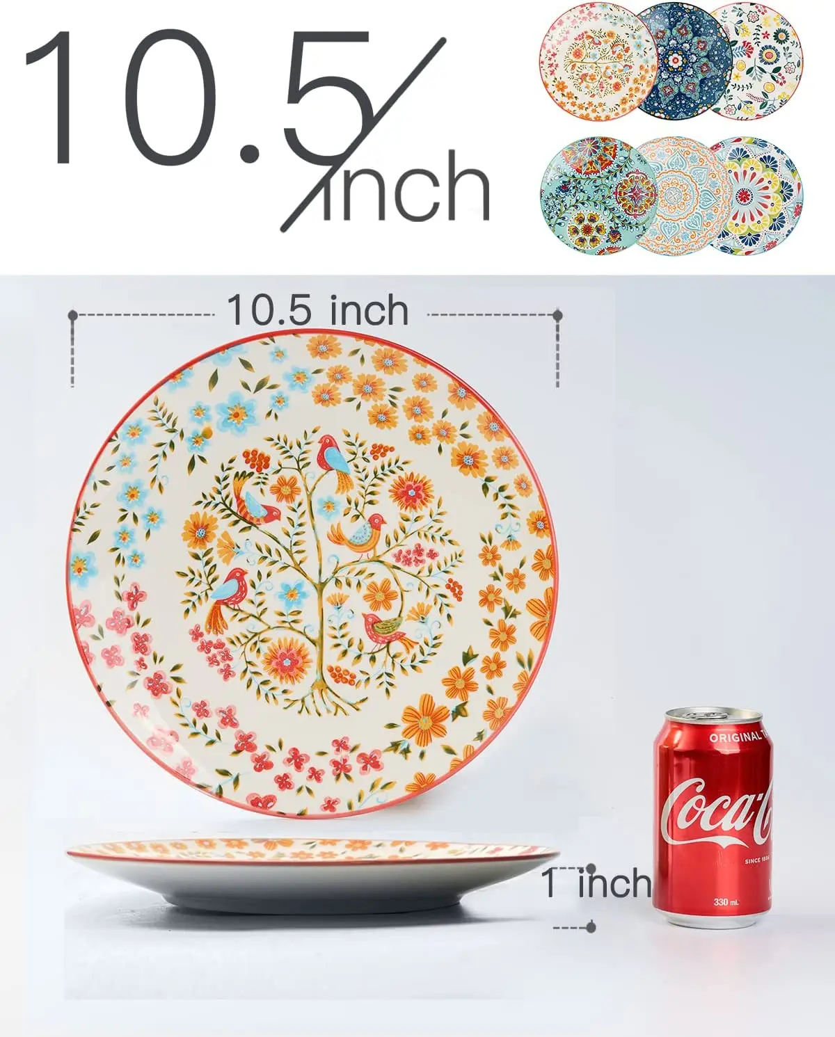 Bohemian Porcelain Dinnerware Set Plates Assorted Patterns Serving Plates Ceramic Dessert Dishes manufacture