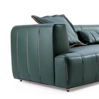 Genuine Leather Sofa Modern Modern Italy Design Genuine Leather Sofa Set Furniture Modern L Shape Sofa K66#