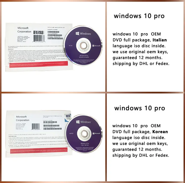 Wholesale Price Win 10 Pro Key Retail License Win 10 Pro Key Coa
