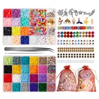 Beads Wholesale DIY Polymer Clay Beads For Bracelet Necklace Christmas Lucky Bag Glass Seed Beads Jewelry Kits