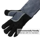 Leather Gloves 500 Degrees Gloves 500 Degrees Long Split Leather Welder Work Welding Gloves