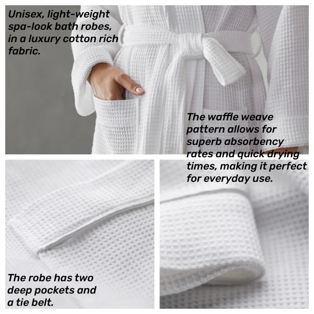 personalized dressing gown lightweight spa bath robe and slipper set waffle kimono bathrobe