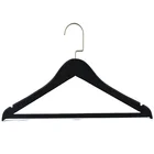 High Strength Adult Wooden Display Black Suit Hanger Or Clothes