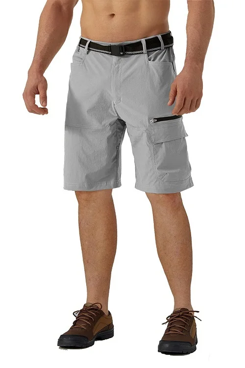 Men's High Quality Multi Pockets Cargo Shorts Usual Pants Workwear Quick Drying Summer Knee Shorts