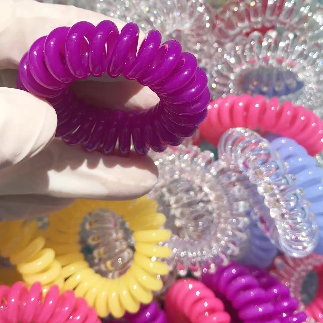 71 Colors 4cm Large Strong Thick Black Rubber Band For Hair Elastic Phone  Cord Hair Ties Bobbles - Buy Spiral Hair Ties,Phone Cord Hair Ties,Plastic  Hair Rubber Bands Product on Alibaba.com